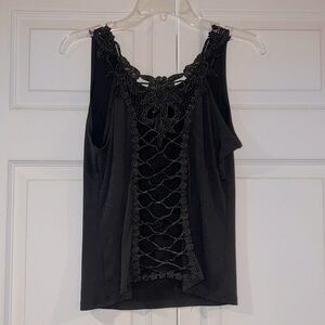 NWOT Women’s Lace Open Front Tank Top 🍀